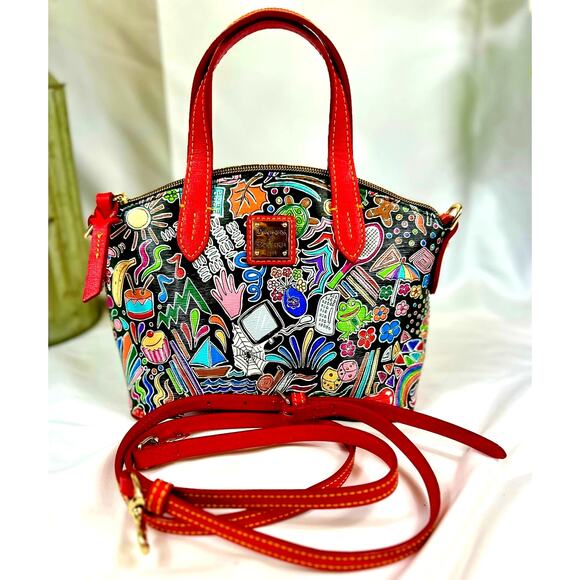 Dooney & Bourke Whimsy Ruby Bitzy Satchel PRISTINE Condition - Picture 2 of 16